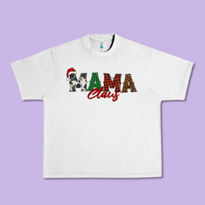 Mama Claus Urban Heavy Tee Designed By Barkaloodesign