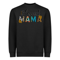 Black blessed mama Heavyweight Sweatshirt - CowhideDigitalArt