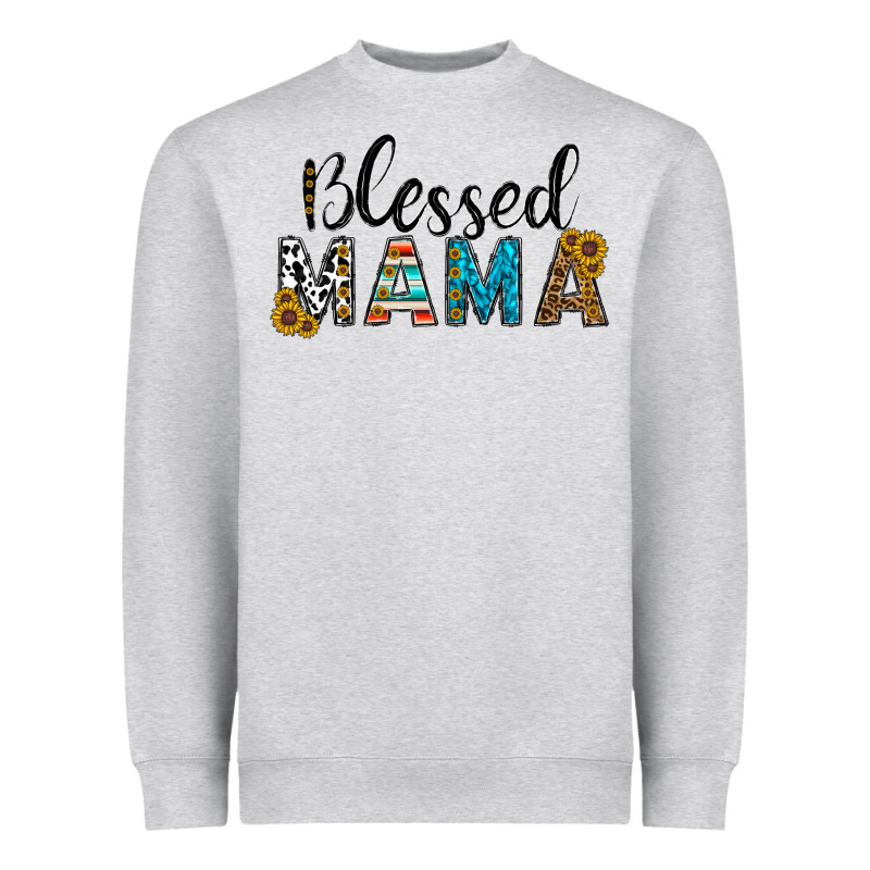 Blessed Mama Heavyweight Sweatshirt by CowhideDigitalArt | Teevron