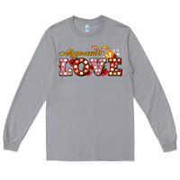 Heather Grey all you need is love Long Sleeve Tee - AdoDesignShop