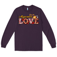 Plum all you need is love Long Sleeve Tee - AdoDesignShop