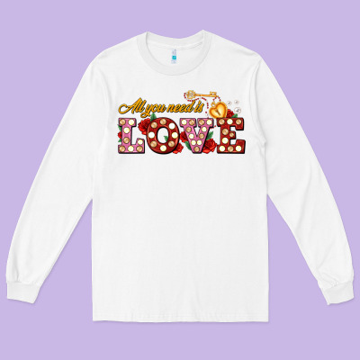 All You Need Is Love Long Sleeve Tee Designed By Adodesignshop
