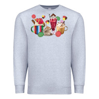 Heather Grey mexico dessert coffee cups Premium Sweatshirt - MaliasSmallBusiness
