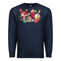 Navy mexico dessert coffee cups Premium Sweatshirt - MaliasSmallBusiness