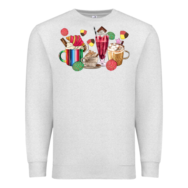 Mexico Dessert Coffee Cups Premium Sweatshirt by MaliasSmallBusiness | Teevron