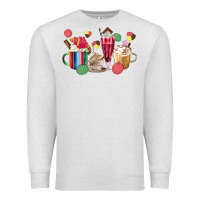Oatmeal Heather mexico dessert coffee cups Premium Sweatshirt - MaliasSmallBusiness