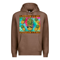 Chestnut summer pineapple Premium Hoodie - BarkalooDesign