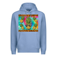 Colony Blue summer pineapple Premium Hoodie - BarkalooDesign