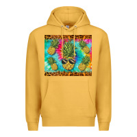 Mustard summer pineapple Premium Hoodie - BarkalooDesign