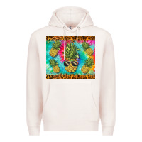 Pale Pink summer pineapple Premium Hoodie - BarkalooDesign