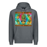 Rock summer pineapple Premium Hoodie - BarkalooDesign