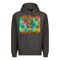 Smoke summer pineapple Premium Hoodie - BarkalooDesign