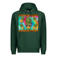 Sports Green summer pineapple Premium Hoodie - BarkalooDesign