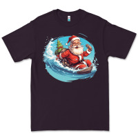 Plum surf happy santa Premium Tee - Unal Design
