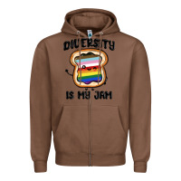 Chestnut diversity is my jam Zipper Hoodie - MaliasSmallBusiness
