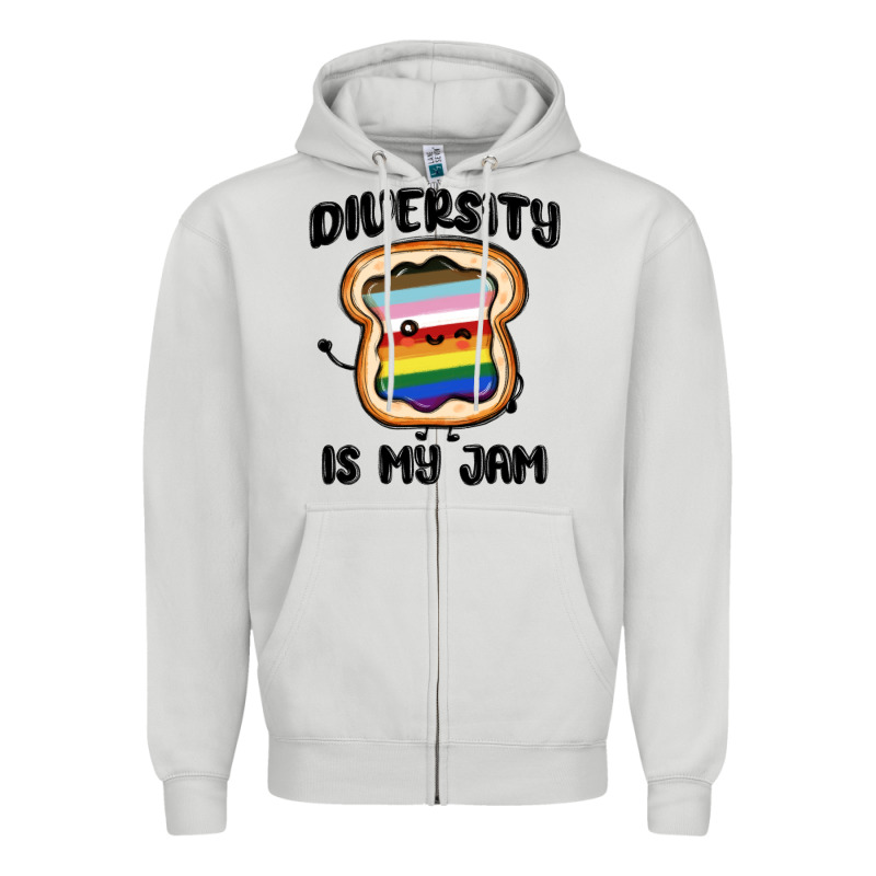 Diversity Is My Jam Zipper Hoodie by MaliasSmallBusiness | Teevron