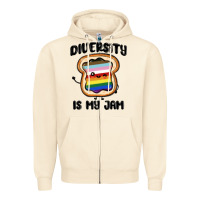 Sandshell diversity is my jam Zipper Hoodie - MaliasSmallBusiness