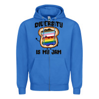 True Royal diversity is my jam Zipper Hoodie - MaliasSmallBusiness