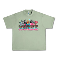 Oil Green nurse with race and oto equipment Urban Heavy Tee - AdoDesignShop