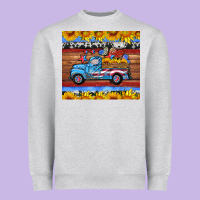 American Truck Tumbler Heavyweight Sweatshirt Designed By Hra Design Shop