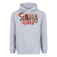 Heather Grey nana claus Heavyweight Hoodie - MaliasSmallBusiness