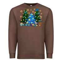 Chestnut Hannukah Christmas trees Premium Sweatshirt - NancyCooperArtShop