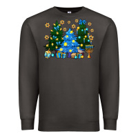 Smoke Hannukah Christmas trees Premium Sweatshirt - NancyCooperArtShop