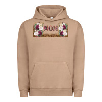 Pigment Burro mom burgundy flowers with leopard Urban Hoodie - TumblerDesignByShophia