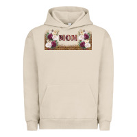 Pigment French Oak mom burgundy flowers with leopard Urban Hoodie - TumblerDesignByShophia