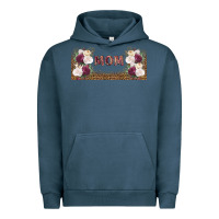 Pigment Midnight Navy mom burgundy flowers with leopard Urban Hoodie - TumblerDesignByShophia