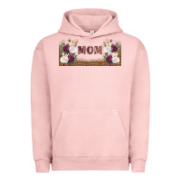Pigment Salmon mom burgundy flowers with leopard Urban Hoodie - TumblerDesignByShophia