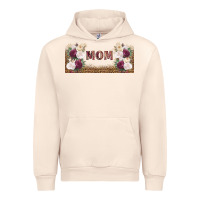 Sandshell mom burgundy flowers with leopard Urban Hoodie - TumblerDesignByShophia