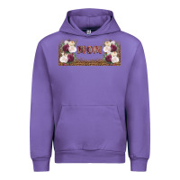 Tulip mom burgundy flowers with leopard Urban Hoodie - TumblerDesignByShophia