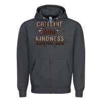 Smoke caffeine & kindness Zipper Hoodie - MaliasSmallBusiness