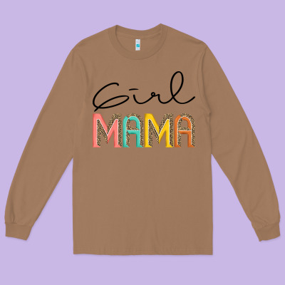 Girl Mama Long Sleeve Tee Designed By Jahusdesignshop