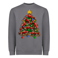 Storm christmas truck tree Heavyweight Sweatshirt - FaDigitalArtStudio