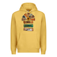 Antique Gold small town girl western windmill wooden boards Premium Hoodie - Jasminsmagicworld