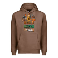 Chestnut small town girl western windmill wooden boards Premium Hoodie - Jasminsmagicworld