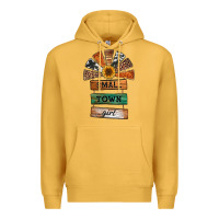 Mustard small town girl western windmill wooden boards Premium Hoodie - Jasminsmagicworld