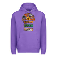 Purple small town girl western windmill wooden boards Premium Hoodie - Jasminsmagicworld