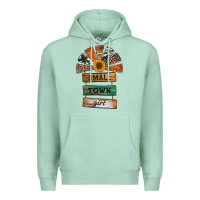 Seafoam small town girl western windmill wooden boards Premium Hoodie - Jasminsmagicworld