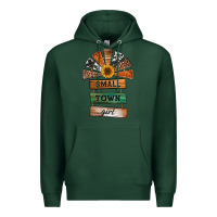 Sports Green small town girl western windmill wooden boards Premium Hoodie - Jasminsmagicworld