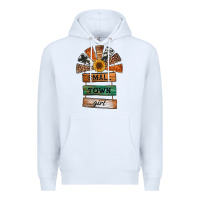 White small town girl western windmill wooden boards Premium Hoodie - Jasminsmagicworld
