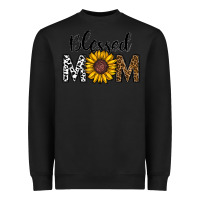 Black blessed mom Heavyweight Sweatshirt - CowhideDigitalArt
