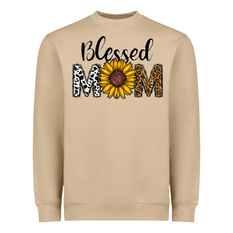 Blessed Mom Heavyweight Sweatshirt by CowhideDigitalArt | Teevron