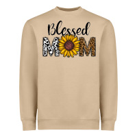 Mushroom blessed mom Heavyweight Sweatshirt - CowhideDigitalArt
