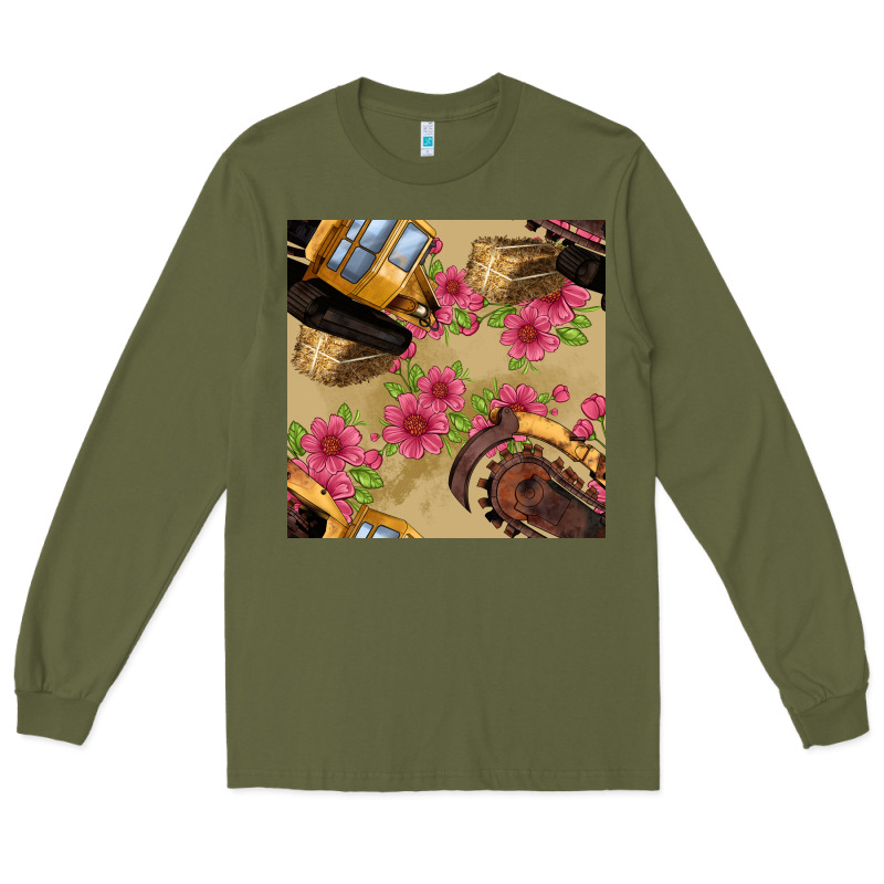Trencher Chain Seamless Pattern Long Sleeve Tee by BundleAndBundleShop | Teevron