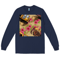 Navy trencher chain seamless pattern Long Sleeve Tee - BundleAndBundleShop
