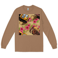 Toasted Coconut trencher chain seamless pattern Long Sleeve Tee - BundleAndBundleShop