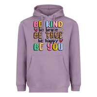 Lavender be kind be brave be true be happy be you Heavyweight Hoodie - MaliasSmallBusiness